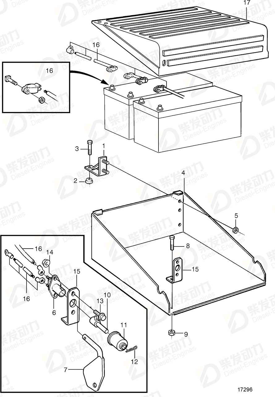 VOLVO Battery main switch 8151943 Drawing VOLVO Battery main switch 8151943 Drawing